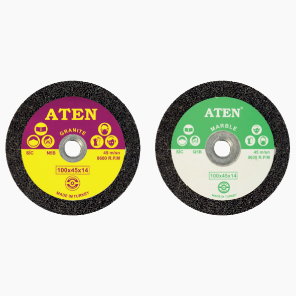 Aten Aşındırıcı Ürünler NUT INSERTED STRAIGHT CUP WHEELS