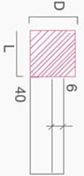 Mounted Points - Form B - Technical Drawing