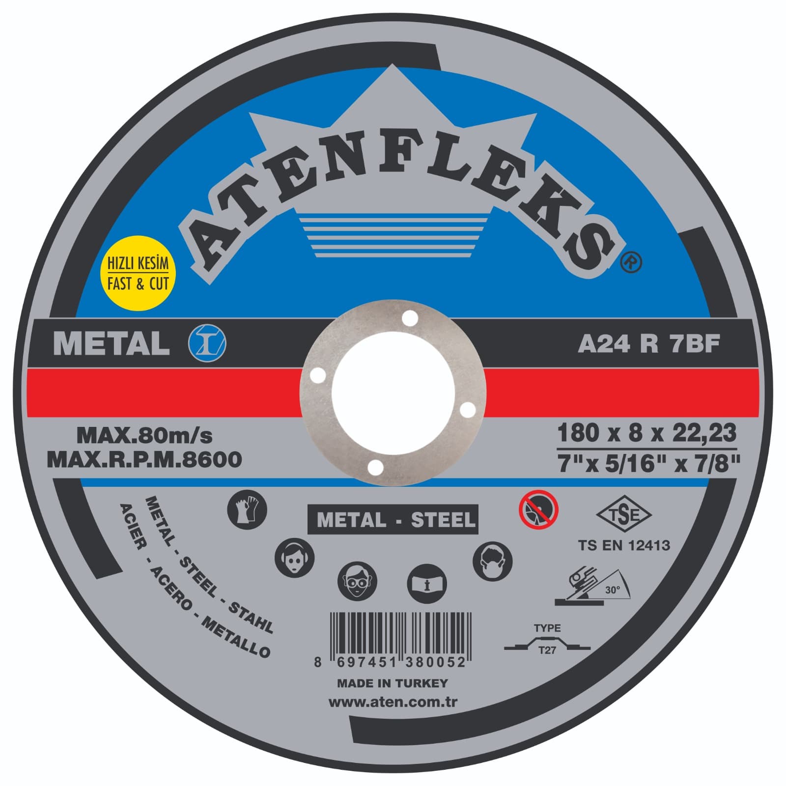 Grinding Disc For Metal - Type Fast&Cut