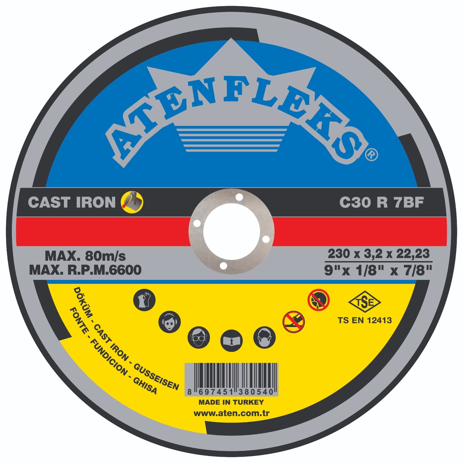 Cut-Off Discs for Cast Iron