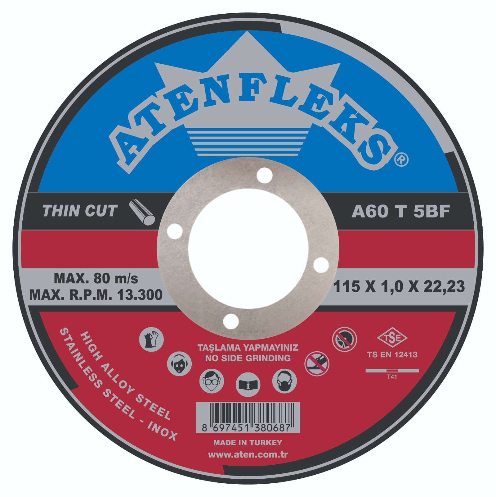 Thin Cut-Off Discs for Stainless steel (Inox)